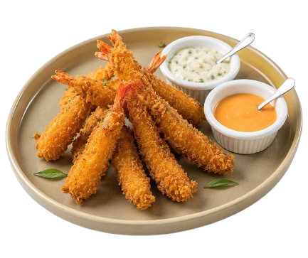 Langostinos al panko